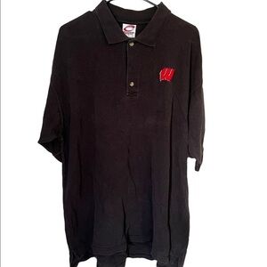 Vintage 90 Wisconsin Badgers Embroidered Polo